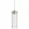 Dainolite Signature Pendant Light - 1-Light - 5-in X 15-in - Polished Chrome/White 2 Dainolite Signature Pendant Light - 1-Light - 5-in X 15-in - Polished Chrome/White -Dainolite Shop 330631024 MainImage 001