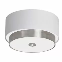 Dainolite Larkin Flush Mount Light - 3-Light - 14-in - White -Dainolite Shop 330631066 MainImage 001