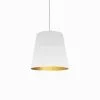 Dainolite Oversized Drum Pendant Light - 1-Light - 20-in X 20-in - White/Gold -Dainolite Shop 330631147 MainImage 001