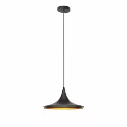 Dainolite Helsinki Pendant Light - 1-Light - 14-in X 7-in - Matte Black -Dainolite Shop 330719147 MainImage frCA
