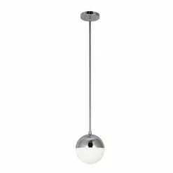 Dainolite Dayana Pendant Light - 1-Light - 7-in X 8-in - Polished Chrome