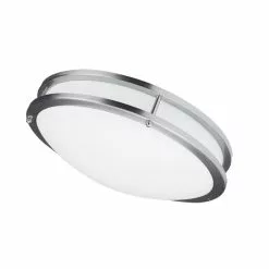 Dainolite Flush Mount Light - 1-LED Light - 16-in X 4.25-in - Satin Chrome 5 Dainolite Flush Mount Light - 1-LED Light - 16-in X 4.25-in - Satin Chrome -Dainolite Shop 330719161 MainImage 001