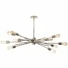 Dainolite Nebraska Pendant Light - 10-Light - 17-in X 17-in - Chrome