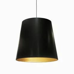 Dainolite Oversized Drum Pendant Light - 1-Light - 26-in X 21-in - Black