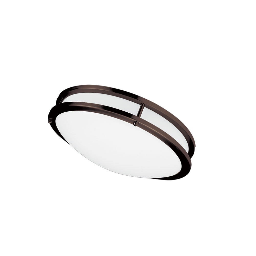 Dainolite Flush Mount Light - 1-LED Light - 12-in X 3.75-in - Bronze 3 Dainolite Flush Mount Light - 1-LED Light - 12-in X 3.75-in - Bronze