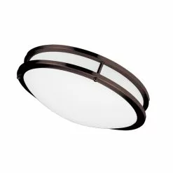 Dainolite Flush Mount Light - 1-LED Light - 16-in X 4.25-in - Bronze -Dainolite Shop 330719221 MainImage frCA