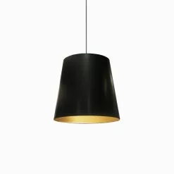Dainolite Oversized Drum Pendant Light - 1-Light - 20-in X 16-in - Black