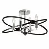 Dainolite Paloma Semi-Flush Mount Light - 4-Light - Polished Chrome And Matte Black -Dainolite Shop 330719248 MainImage frCA