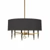 Dainolite Langford Pendant Light - 6-Light - 32-in X 17-in - Vintage Bronze/Black