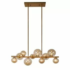 Dainolite Glasglow Pendant Light - 10-Light - 31-in X 11-in - Vintage Bronze