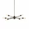 Dainolite Nebraska Pendant Light - 6-Light - 16-in X 16-in - Espresso