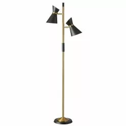 Dainolite Floor Lamp - 2-Light - 62.5-in - Vintage Bronze