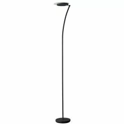 Dainolite Floor Lamp - 1-Light - 72-in - Matte Black
