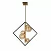 Dainolite Glasglow Pendant Light - 5-Light - 21-in X 20.5-in - Matte Black/Vintage Bronze -Dainolite Shop 330719382 MainImage 001