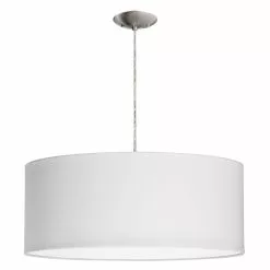 Dainolite Pendant Light - 3-Light - 22-in X 8.5-in - Satin Chrome