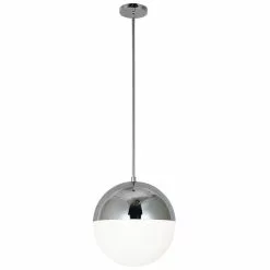 Dainolite Dayana Pendant Light - 3-Light - 14-in X 14-in - Polished Chrome