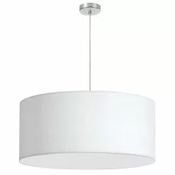 Dainolite Oversized Drum Pendant Light - 1-Light - 30-in X 18-in - White