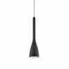 Dainolite Pendant Light - 1-Light - 6-in X 26.5-in - Matte Black