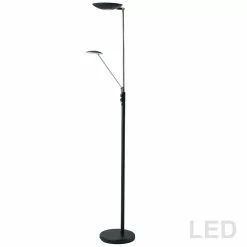 Dainolite Mother & Son Floor Lamp - 3-LED Light - Black