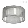 Dainolite Slit Drum Flush Mount Light - 1-Light - 15-in - Grey -Dainolite Shop 330720692 MainImage frCA