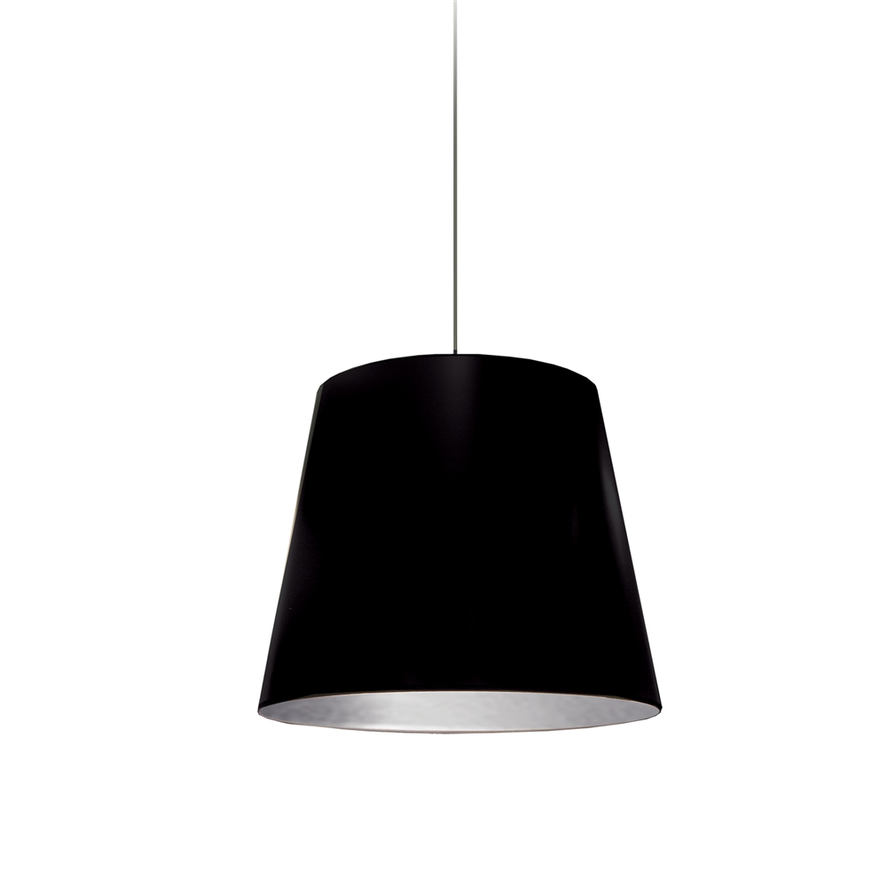 Dainolite Oversized Drum Pendant Light - 1-Light - 14-in X 14-in - Black/Silver 4 Dainolite Oversized Drum Pendant Light - 1-Light - 14-in X 14-in - Black/Silver - Image 2