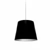 Dainolite Oversized Drum Pendant Light - 1-Light - 14-in X 14-in - Black/Silver