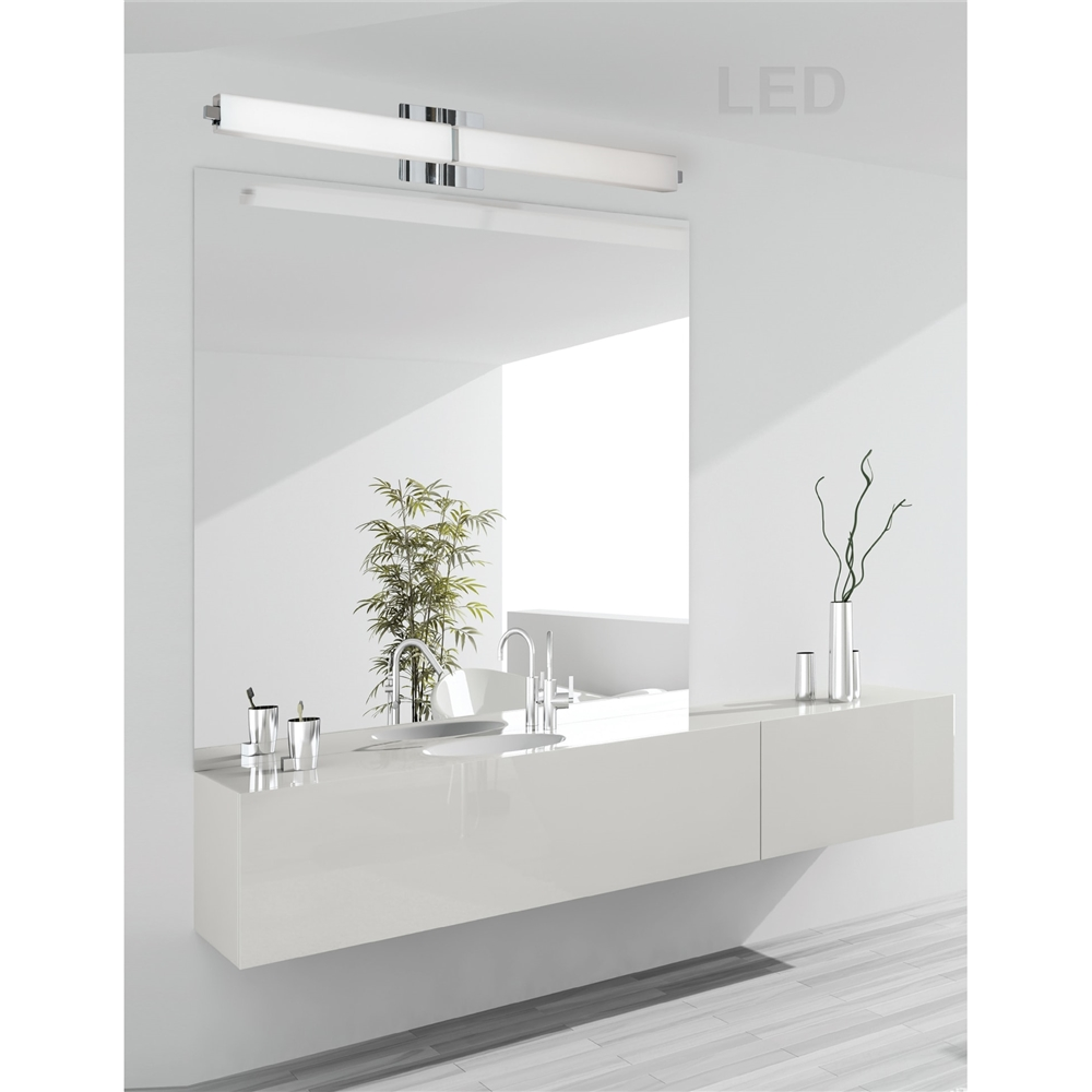 Dainolite Signature LED Vanity Light - 1-Light - 39.25-in - White 4 Dainolite Signature LED Vanity Light - 1-Light - 39.25-in - White - Image 2