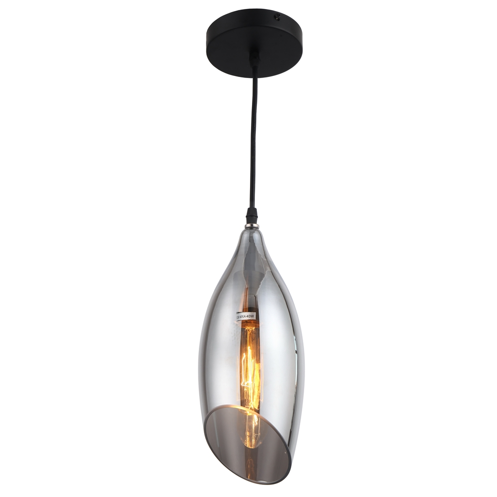 Dainolite Abba Pendant Light - 1-Light - 5-in X 12-in - Black 4 Dainolite Abba Pendant Light - 1-Light - 5-in X 12-in - Black - Image 2