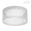Dainolite Slit Drum Flush Mount Light - 1-Light - 15-in - White 2 Dainolite Slit Drum Flush Mount Light - 1-Light - 15-in - White -Dainolite Shop 330720837 MainImage 001