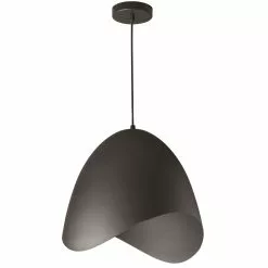 Dainolite Myra Pendant Light - 1-Light - 15-in X 15-in - Black