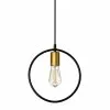 Dainolite Geometric Pendant Light - 1-Light - 12-in X 13-in - Gold/Black 1 Dainolite Geometric Pendant Light - 1-Light - 12-in X 13-in - Gold/Black -Dainolite Shop 330720953 MainImage frCA