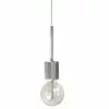 Dainolite Roswell Pendant Light - 1-Light - 1.9-in X 6.3-in - Satin Chrome