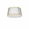 Dainolite Trapezoid Flush-Mount Light - 3-Light - 16-in X 8-in - Gold -Dainolite Shop 330730472 MainImage 001
