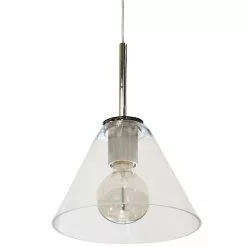 Dainolite Roswell Pendant Light - 1-Light - 9-in X 10.5-in - Polished Chrome