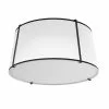Dainolite Trapezoid Flush-Mount Light - 3-Light - 16-in X 8-in - White -Dainolite Shop 330730514 MainImage 001