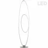 Dainolite Phoenix Floor Lamp - 1-Light - 60-in - Silver