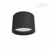 Dainolite Echo Flush-Mount Light - 1-Light - 9.75-in X 7-in - Matte Black -Dainolite Shop 330730596 MainImage 001