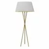 Dainolite Gabriela Floor Lamp - 1-Light - 60.5-in - Aged Brass/White -Dainolite Shop 330730730 MainImage 001