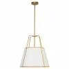 Dainolite Trapezoid Pendant Light - 1-Light - 18-in X 19.5-in - Gold -Dainolite Shop 330730808 MainImage 001