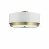 Dainolite Larkin Flush-Mount Light - 4-Light - 20-in X 9-in - Aged Brass -Dainolite Shop 330730820 MainImage 001