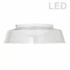 Dainolite Crawford Flush-Mount Light - 1-Light - 18-in X 5.1-in - Matte White -Dainolite Shop 330730847 MainImage 001