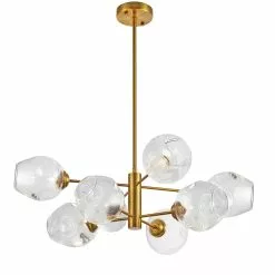 Dainolite Abii Pendant Light - 8-Light - 26-in X 8-in - Vintage Bronze