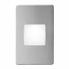 Dainolite Signature Rectangle Wall Light - LED - Indoor/Outdoor - 4.9-in - Brushed Aluminum