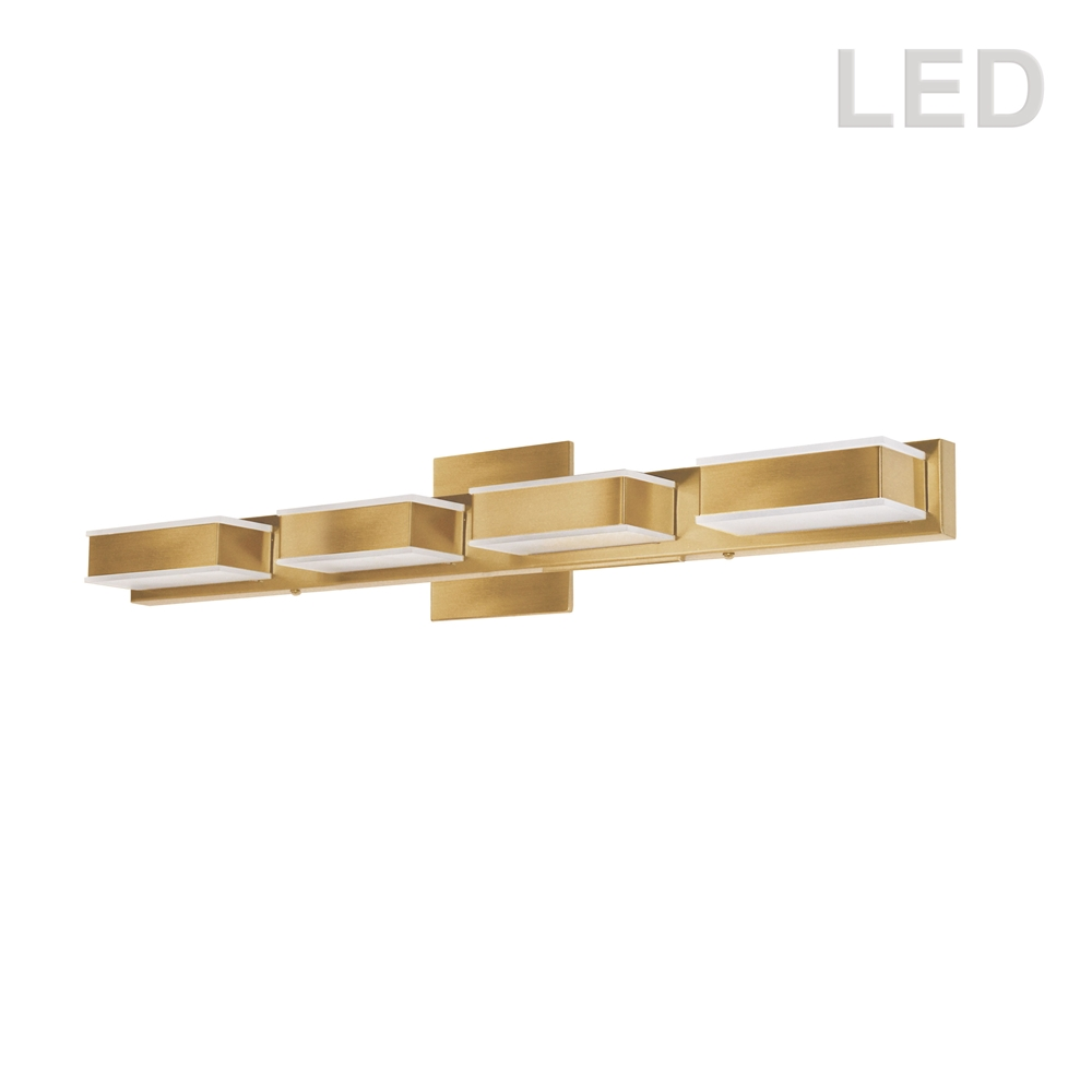 Dainolite Signature Vanity Light - 4-Light - 26.7-in - Gold 3 Dainolite Signature Vanity Light - 4-Light - 26.7-in - Gold