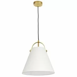 Dainolite Emperor Pendant Light - 1-Light - 13-in X 11-in - Aged Brass