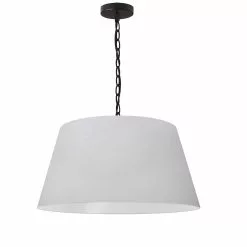 Dainolite Brynn Pendant Light - 1-Light - 15-in X 10-in - Black