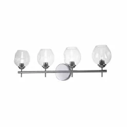 Dainolite Abii Vanity Light - 4-Light - 26.1-in - Polished Chrome