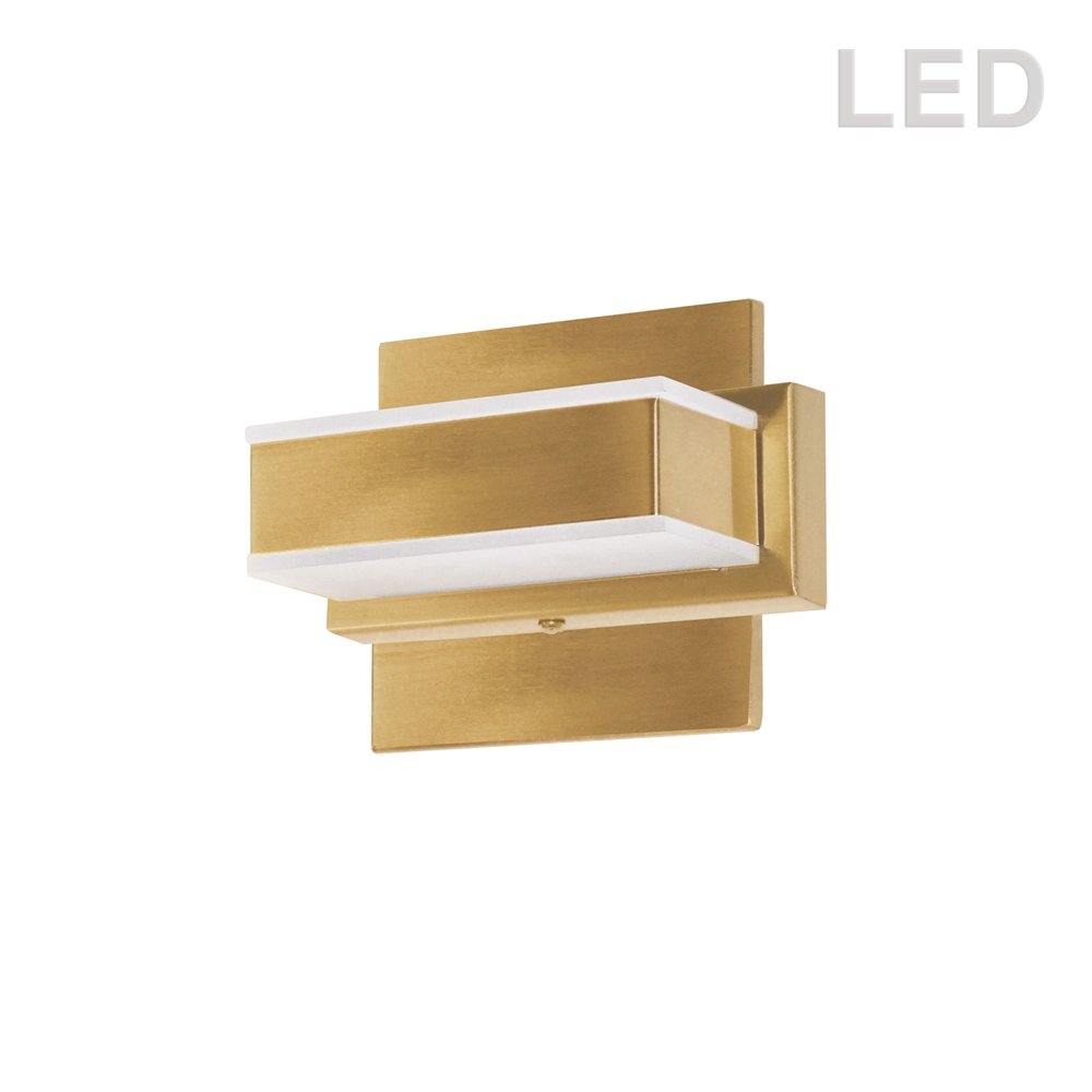 Dainolite Signature Vanity Light - 1-Light - 6-in - Gold 3 Dainolite Signature Vanity Light - 1-Light - 6-in - Gold