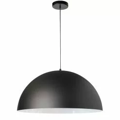 Dainolite Ofelia Pendant Light - 1-Light - 20-in X 10-in - Matte Black