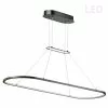 Dainolite Daytona Pendant Light - 1-Light - 40-in X 0.5-in - Matte Black
